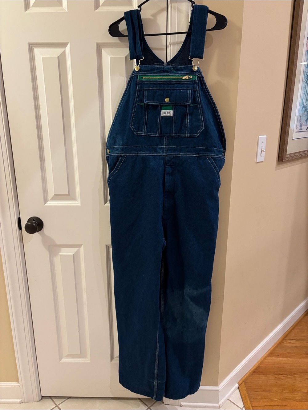 Liberty Dark Blue Relaxed Men's Denim Overalls